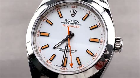 rolex 116400 white dial value|rolex milgauss black face.